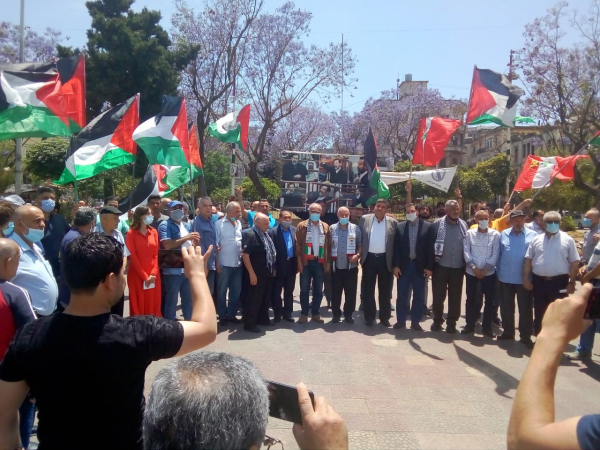 لقاء تضامني مع فلسطين في طرابلس بحضور قيادة الشيوعي في طرابلس والميناء