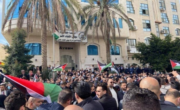 نقابة المحامين الفلسطينيين تعلن استمرار فعالياتها الرافضة لتعديلات قانون السلطة القضائية