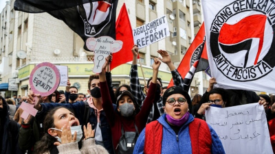 تونسيون يتظاهرون للتنديد بـ&quot;خطاب الكراهية والعنف&quot;