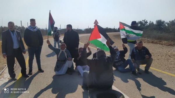قلقيلية: مسيرة منددة بالاستيطان وجدار الضم والتوسع الصهيوني العنصري
