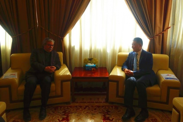 غريب يلتقي السفير الصيني في بيروت