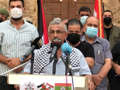 سعد في اعتصام ضد التطبيع: نرفض كل ما يؤدي إلى تصفية قضية فلسطين (فيديو)