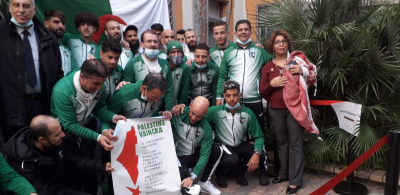 من مدينة تولوز الفرنسية.. فريق كرة جزائري يساند فلسطين ومقاومتها