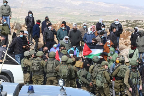 مواجهات وحالات اختناق اثر قمع الاحتلال مسيرة كفر قدوم الاسبوعية