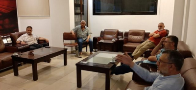 أسامة سعد يستقبل "صوت الناس" والتشديد على تعزيز التعاون بين قوى الانتفاضة والتغيير