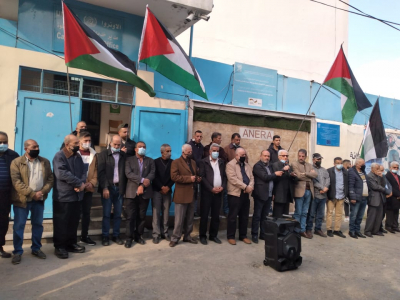 اعتصام في عين الحلوة رفضا لتقليص خدمات الأونروا