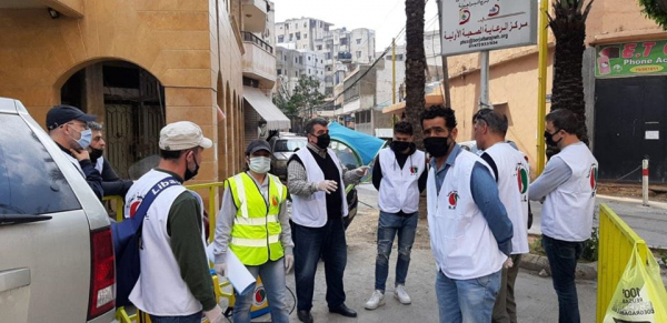 "النجدة الشعبية" تستكمل أعمال التعقيم للوقاية من "الكورونا"