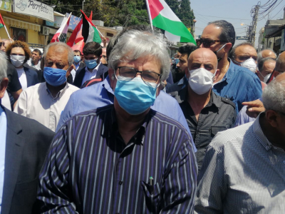 "غريب" يؤكد على شعارات الانتفاضة الشعبية والوطنية.. ويدعو لتحويل الانتفاضة إلى ثورة وطنية ديمقراطية