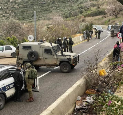 نابلس: مواطنون يتصدون لاقتحام عشرات المستوطنين لخان اللبن الشرقية