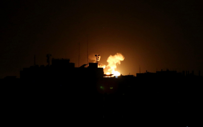 قصف صهيوني شمال قطاع غزة بزعم الرد على "تواصل إطلاق البالونات الحارقة"