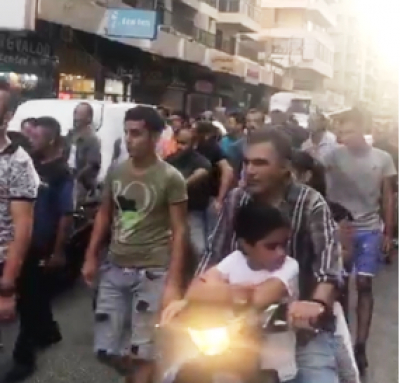 تظاهرة جابت شوارع طرابلس منددة بالغلاء وإرتفاع الأسعار والتقنين الكهربائي