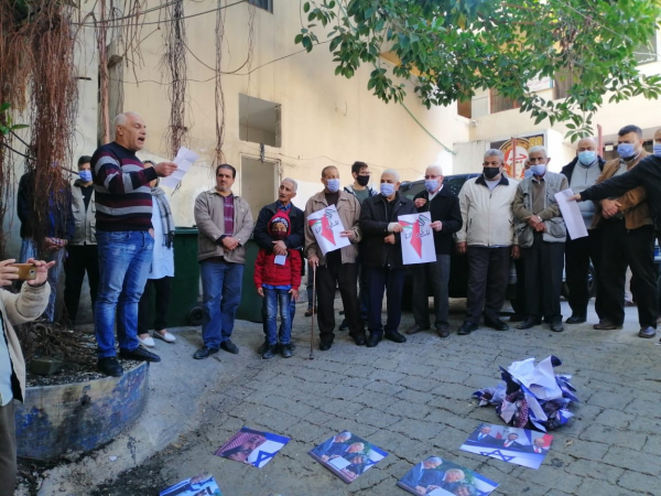 لبنان: الشعبية ولجان العمل في المخيمات تنظمان وقفة رفضًا للتطبيع