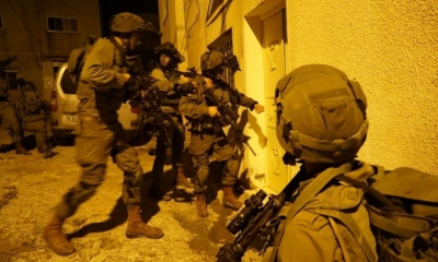 جيش الاحتلال يعتقل سبعة مواطنين من عدّة محافظات بالضفة